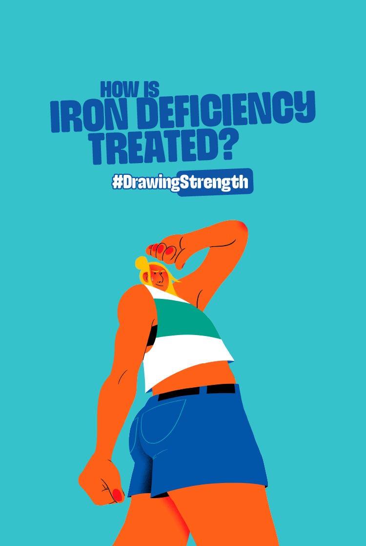 Iron deficiency treated